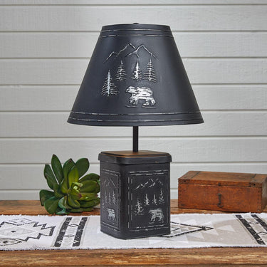 Black Bear Lamp With Shade - Park Designs - The Fox Decor